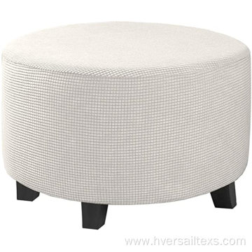 Round Ottoman Slipcover Footstool Protector Covers
